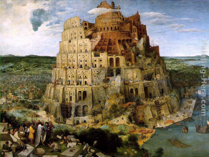 The Tower of Babel painting - Pieter the Elder Bruegel The Tower of Babel art painting